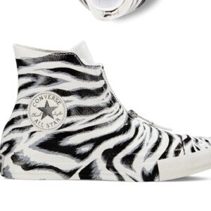 Converse CTAS Shroud Hi White & Black Zebra EU 39 US 8 zipper animal print rare